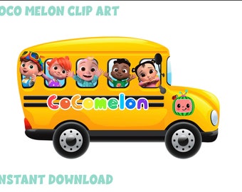 Cocomelon School Bus Clip Art