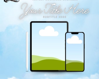 Canva Editable Ebook Mockup Templates, Digital Product Mockups (Digital Download)