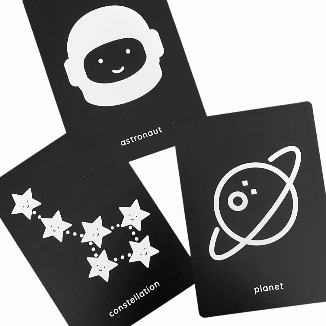 Baby Sensory Black and White Flashcards Etsy UK