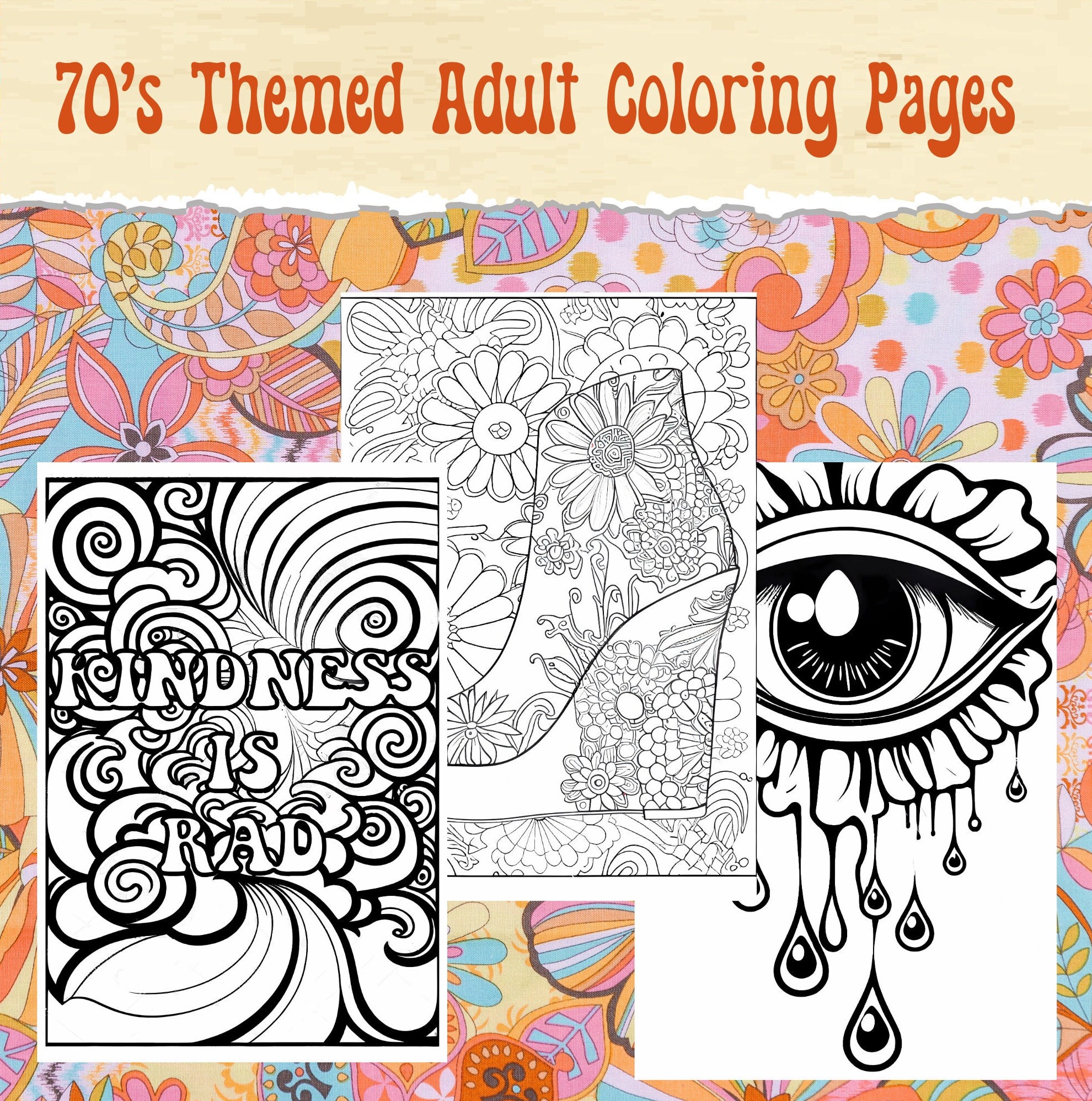 Coloring Pages for Adults Coloring Pages Printable Fun Adult Etsy