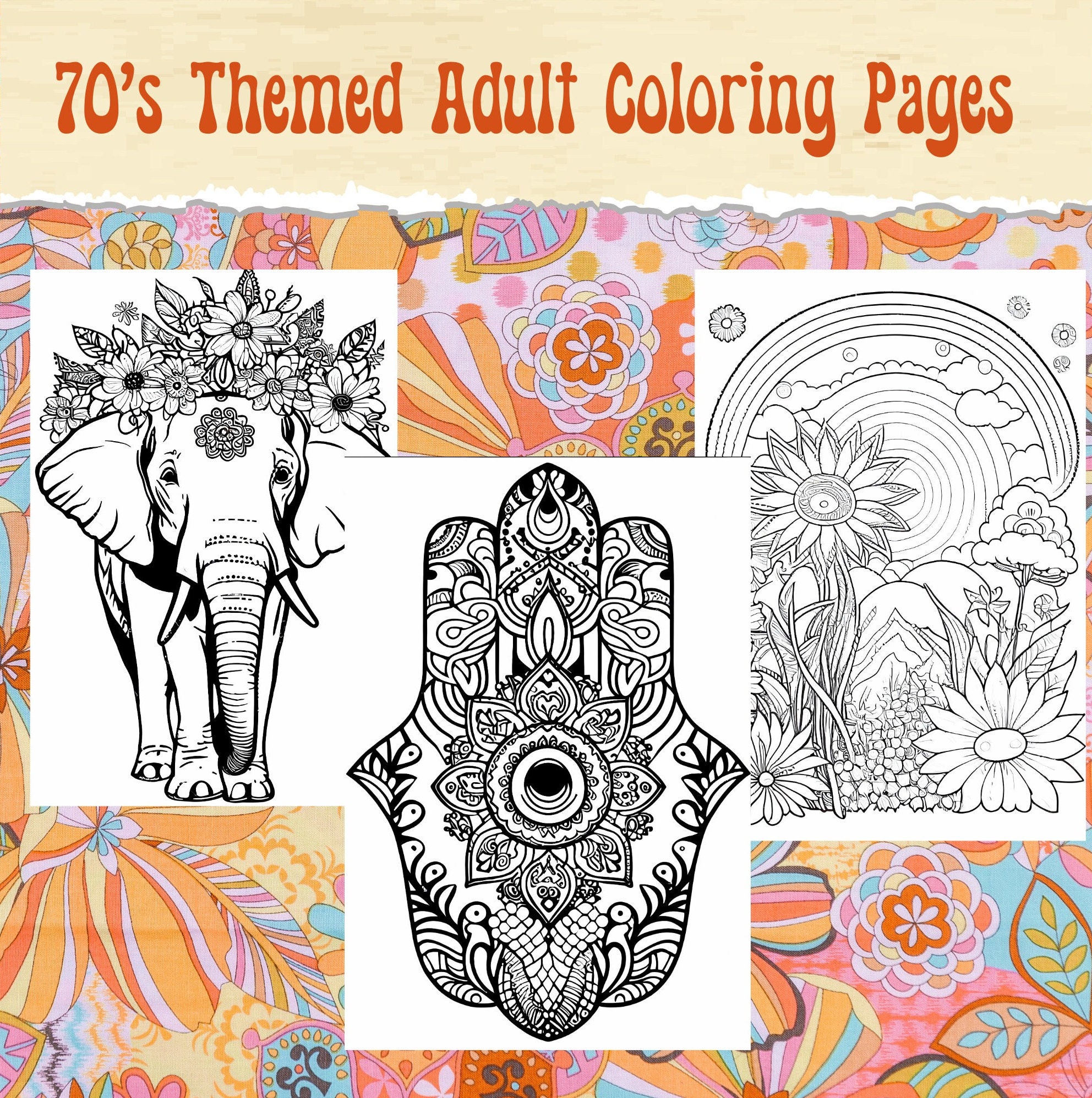 Coloring Pages for Adults Coloring Pages Printable Fun Adult Etsy
