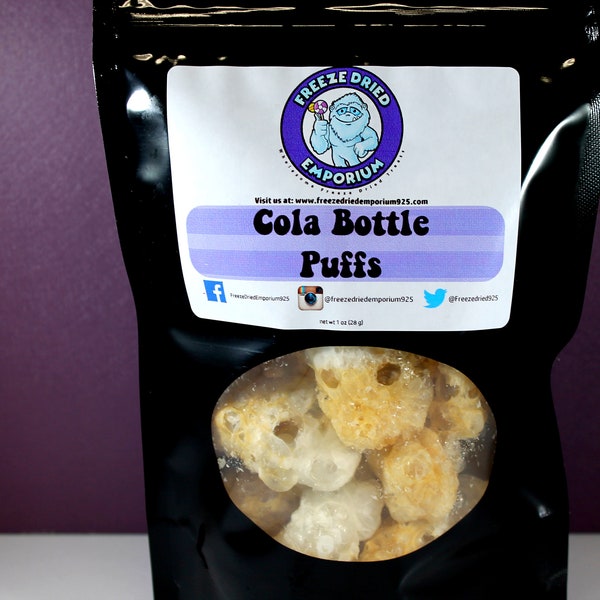 Freeze Dried Cola Bottle Puffs