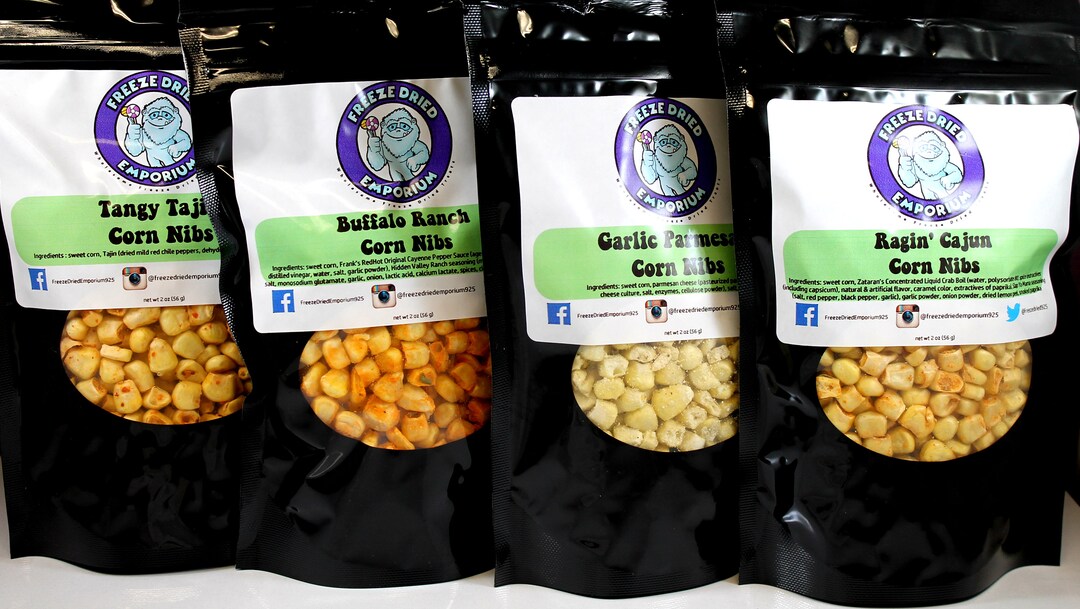 Freeze Dried Corn Nibs Various Flavors Etsy