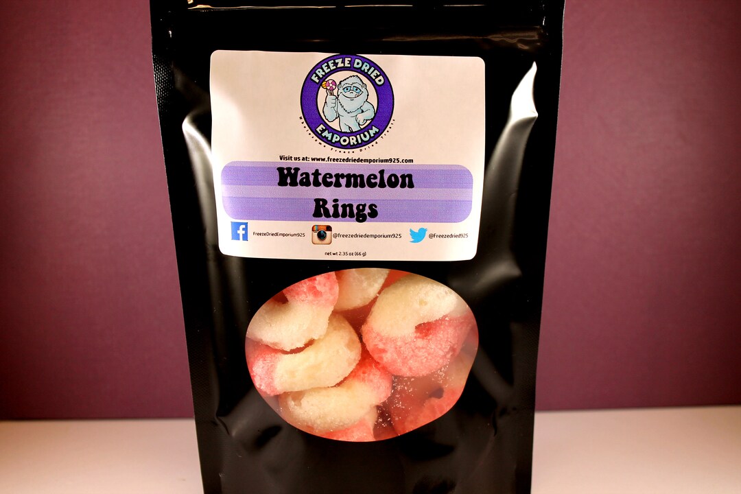 Freeze Dried Watermelon Rings Etsy
