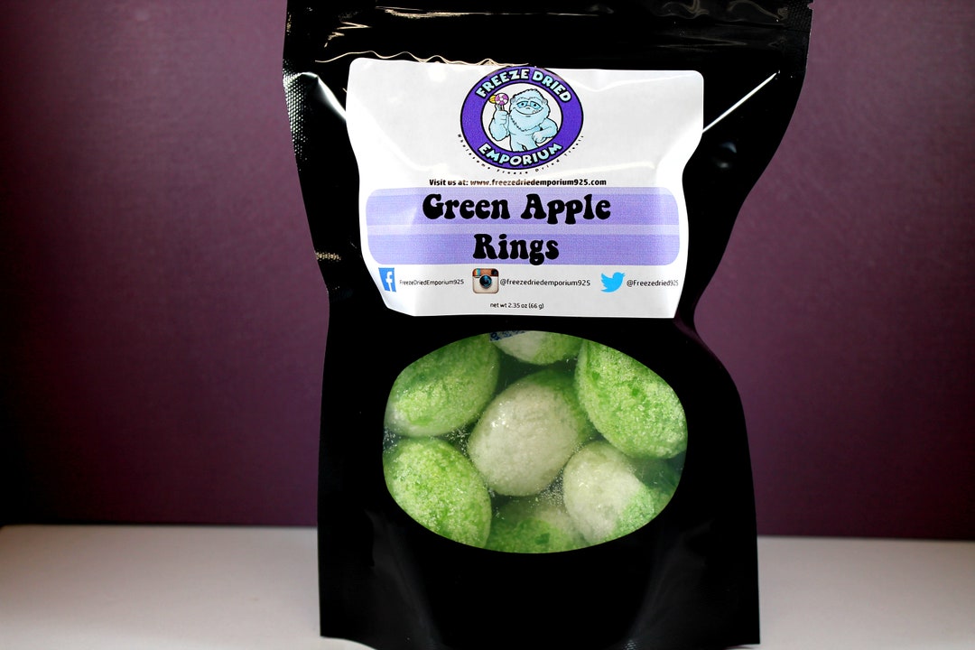 Freeze Dried Green Apple Rings Etsy