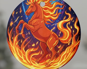 2026 Year Of The Fire Horse Ornament Ceramic Chinese New Year Decoration Gift Lunar New Year Horse 2026 Spring Festival Gift Horse Lover