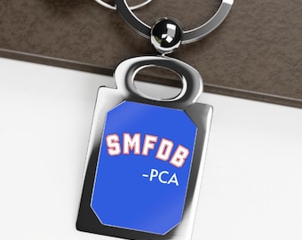 Llavero SMFDB PCA Acrónimo divertido de béisbol Llavero SMFDB Accesorio para coche de béisbol Regalo Chicago North Side Pride Llavero Pca Fan Humor de béisbol