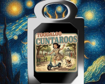 Toodaloo Cuntaroos Keychain Funny Retro Roller Girl Keyring Sarcastic Humor Gift Toodaloo Cuntaroos Key Ring Car Accessory Funny Mom Sarcasm