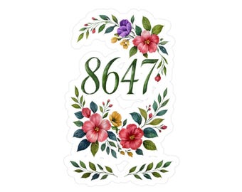 8647 Subtiler Anti Trump Aufkleber Lustiger Anti Trumpf 8647 Vinyl Aufkleber Subtiler Anti Trumpf Auto Aufkleber 8647 Aquarell Blumenaufkleber Anti Trumpf