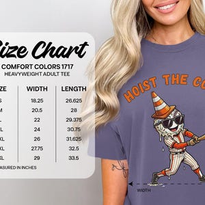 Hoist The Cone T Shirt, Comfort Colors Funny Baseball Hoist The Cone Meme Shirt, Pirates Traffic Cone, Pittsburg Baseball Fan Gift Tee, Baseball Lover