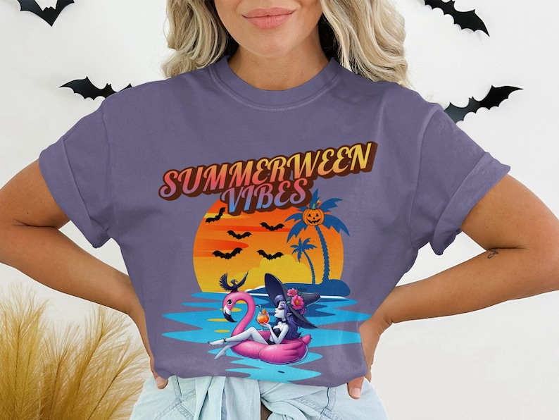 retro summerween vibes shirt hot ghoul summer halloween all year