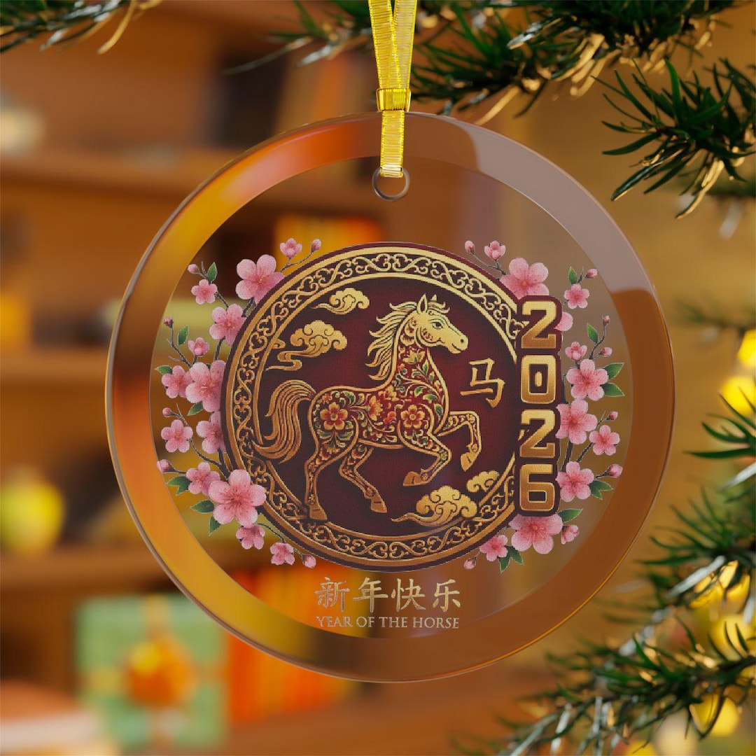 2026 Year of the Horse Ornament Ceramic Chinese New Year Decoration ...