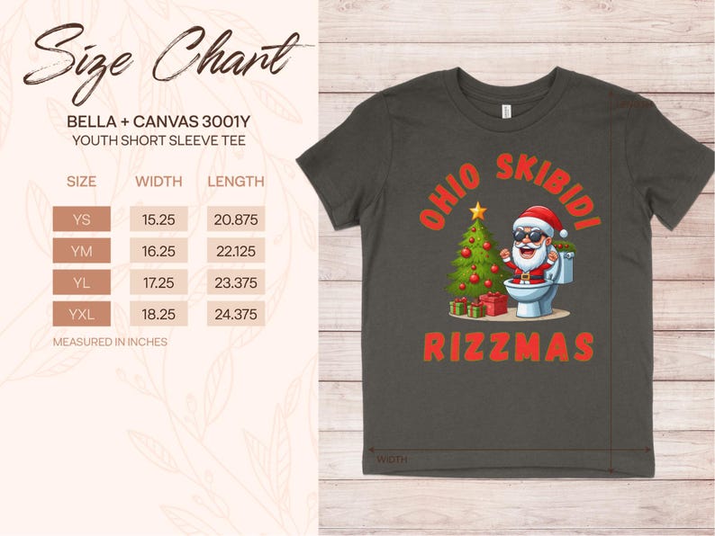 The Word Rizzmas Ohio Skibidi Rizzmas T Shirt Funny Christmas Rizz Shirt Gyatt Rizz ...