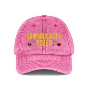 Summerween Vibes Embroidered Hat, Vintage Distressed Halloween Summer Baseball Hat, Halloween Gift, Spooky Summer Cap, Halloween Lover Gift Hat