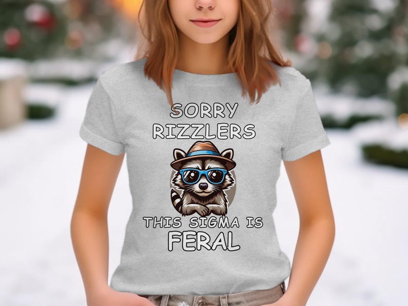 feral raccoon kids shirt