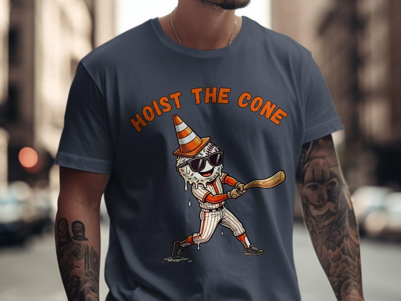 Hoist The Cone T Shirt, Comfort Colors Funny Baseball Hoist The Cone Meme Shirt, Pirates Traffic Cone, Pittsburg Baseball Fan Gift Tee, Baseball Lover