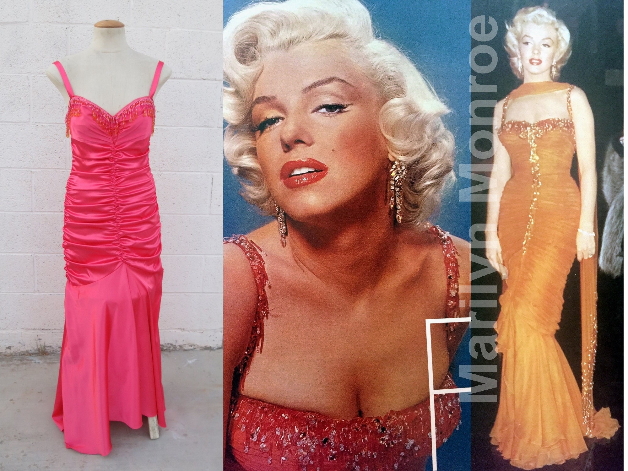 marilyn monroe orange dress