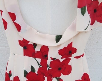 Marilyn Monroe lookalike Floral dress from &#39;Something&#39;s Got to Give&#39; Movie, waist approx. 28&quot;