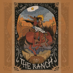Bonus Episode The Ranch 6x4 inch Postcard High-Quality Matte Finish Original Art by Parasitic_Saint Hotel Horror Podcast image 3