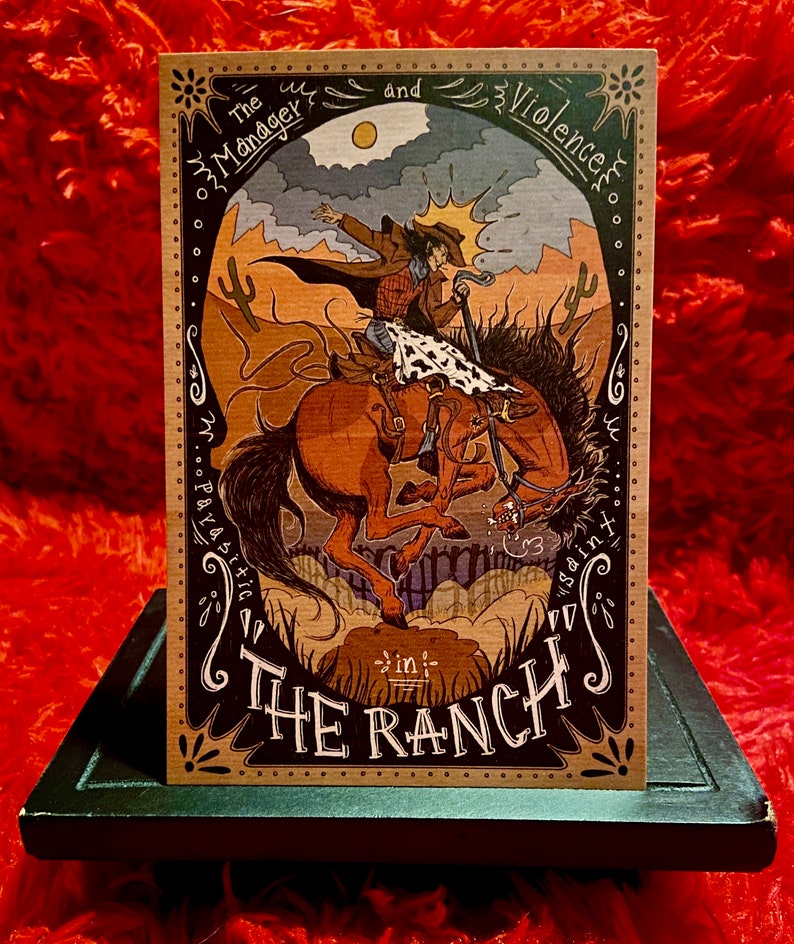 Bonus Episode The Ranch 6x4 inch Postcard High-Quality Matte Finish Original Art by Parasitic_Saint Hotel Horror Podcast image 1