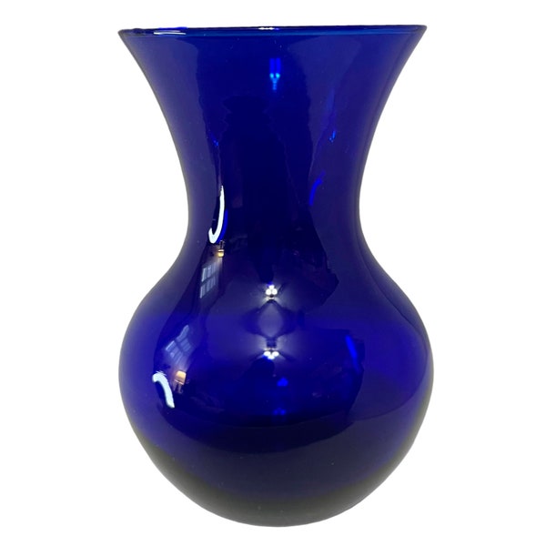 Vase Cobalt Blue Etsy