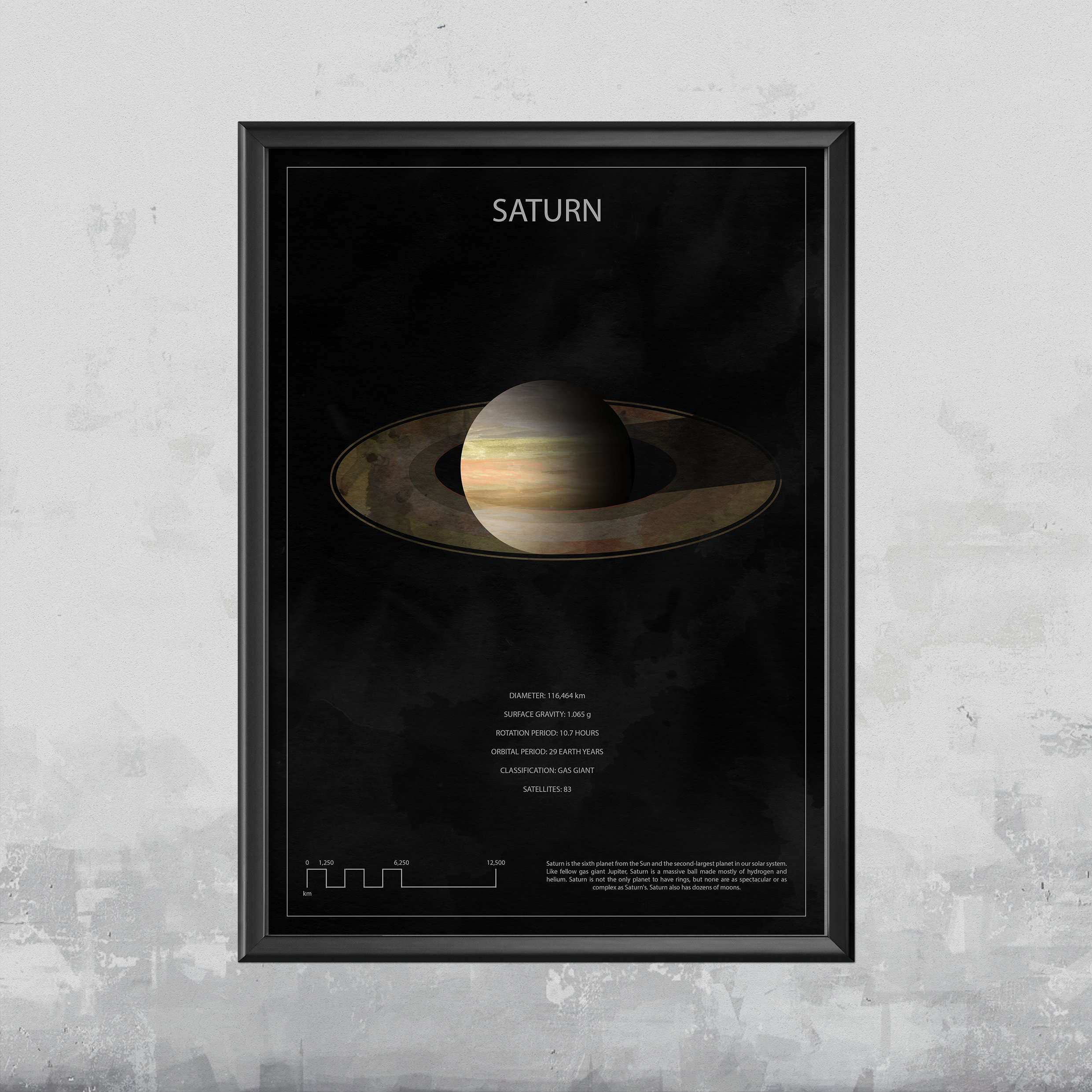 Solar System Wall Art Space Print Poster Etsy
