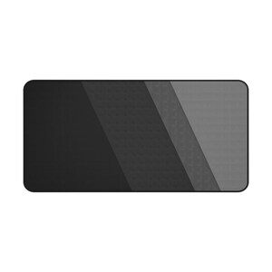 Monochrome Gray Abstract Desk Mat 15.5 x 31 inches
