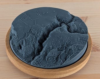 Cheddar Gorge - 3D Printed Resin Model in Wooden Frame