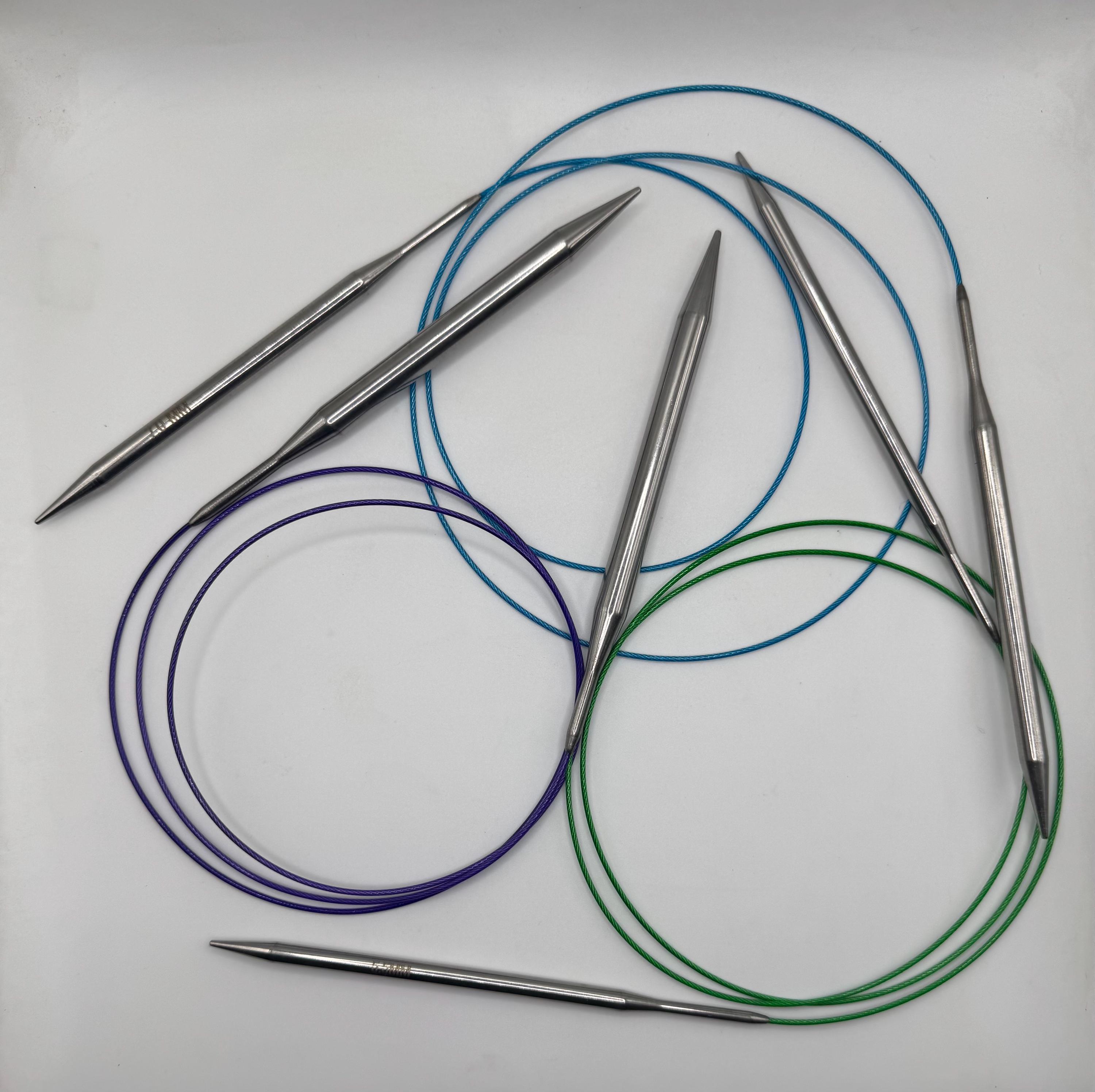120cm Stainless Steel Circular Knitting Needles, Smooth Polished Tips ...