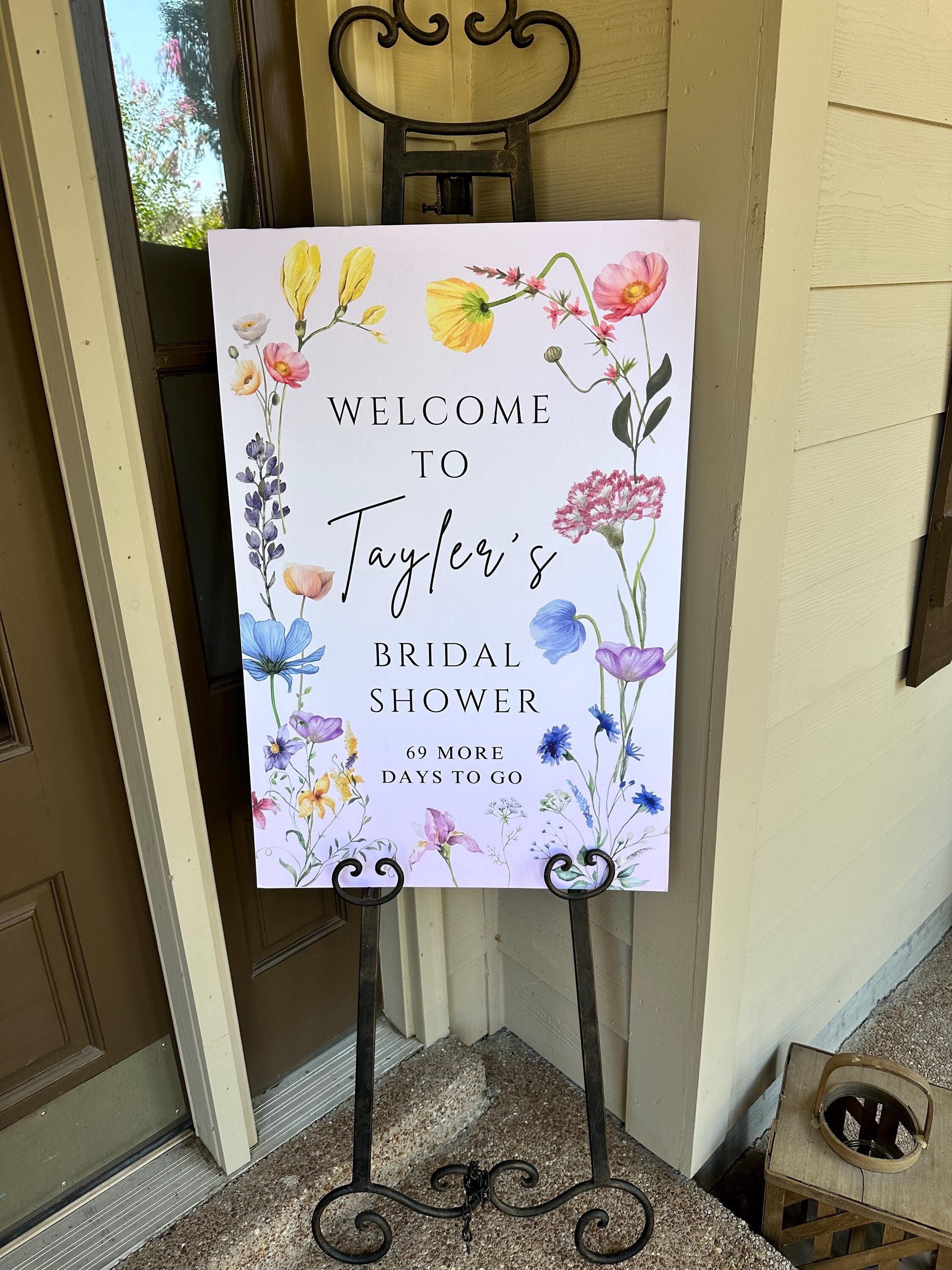 Custom Welcome Sign Sticker | Event, Shower, Birthday (20x30") - Etsy