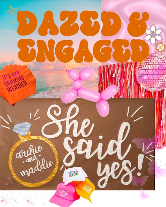Custom Hand-Painted Kraft Paper Banner, Party Decor