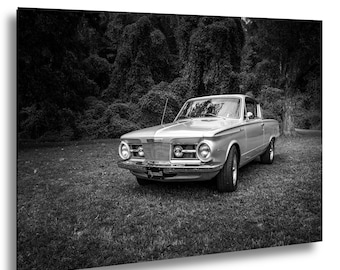 Vintage Car Photo Print - Black and White Classic Design