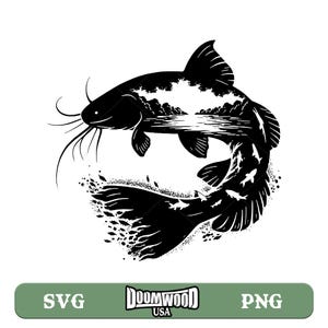 River Catfish Png Svg Fishing Fish Fisherman Svg