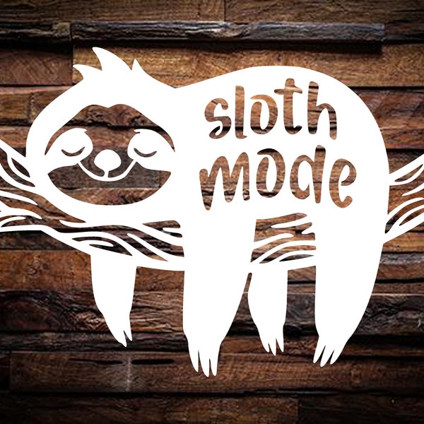 Sloth Mode DXF SVG