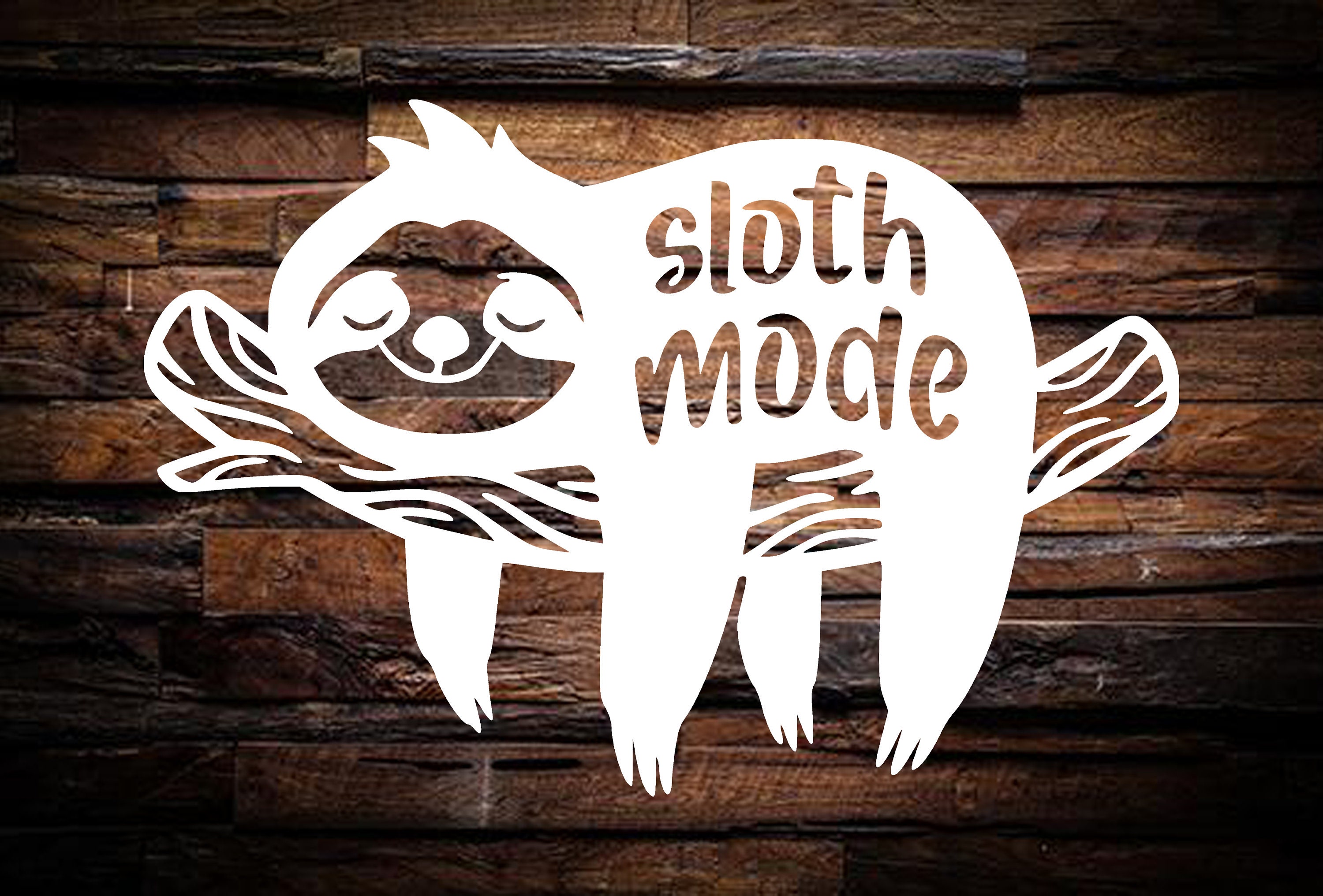 Sloth Mode DXF SVG - Etsy