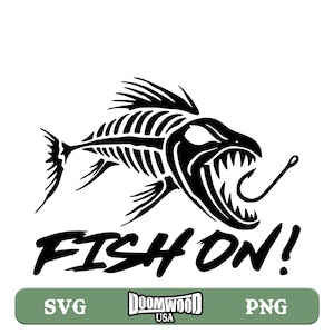 Fish On Svg Png Fish Skeleton Bones Svg