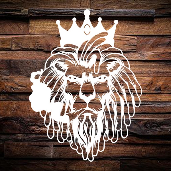 Rasta Lion DXF SVG