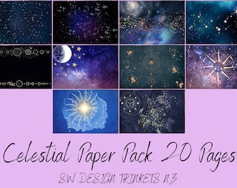 Celestial Paper Pack 20 Pages