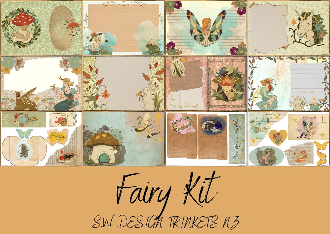 Fairy Digital Junk Journal Kit - Etsy