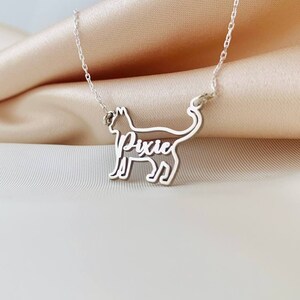 Cat necklace, Custom cat necklace,Cat jewelry for woman,Cat necklaces for woman,Cat pendant,Personalized cat necklace,Cat necklace with name