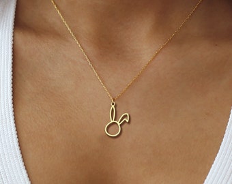 Rabbit Necklace, Bunny Necklace, Easter Bunny Rabbit Jewelry Necklace, Celebrate Easter with a Bunny Necklace, Christmas gift Necklace