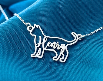Cat Name Necklace, Cat lover gift, Custom Cat Mom Name Necklace, Cat Silhouette Necklace, Cat Loss Gift, Cat Memorial Gift, Cat Gift for her