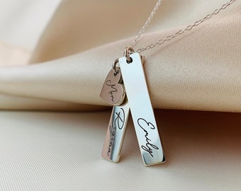 Personalized Necklace for Family - Mom Engraved Name Necklace - Name Necklace Multiple Kids Names for Mom - Gift for Mom - Birthday Gift
