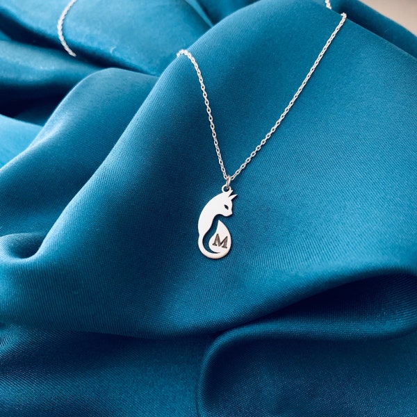 925 Silver Fox Necklace, Custom Fox Necklace, Fox Charm, Fox Pendant, Fox Jewelry, Fox Gifts for Women, Everyday Necklace