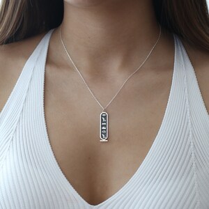 Ancient Egyptian Hieroglyphic Name Necklace 925 Sterling Silver, Personalised Necklace , Custom Name Jewellery , Personalised Gift