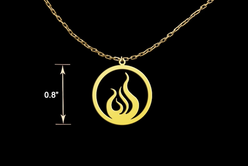 Fire Elements Symbol Charm Necklace, Four Elements Symbol Pendant, Earth Air Water Fire Four Elements Zodiac Necklace, Minimalist Necklace, Fire Elements Symbol, 925 silver necklace, Nature Lover Gift, Pagan Jewellery, everyday necklace