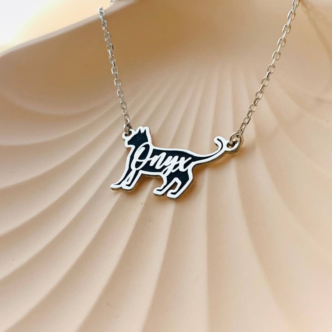 Cat Necklace, Cat Necklaces for Woman, Cat Memorial Necklace, Custom