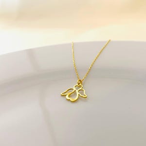 Angel Necklace, Angel Necklace for Woman, Gold Angel Necklace, Guardian Angel Necklace, Angel Wings Jewelry, Angel Necklace for Mom image 6