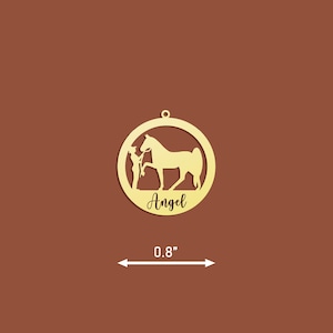 Colar personalizado com nome de cavalo, joia equestre, colar com nome de cavalo, presente para amantes de animais, pingente de cavalo em ouro, presente em memória de um cavalo, presente para mães de cavalos imagem 6