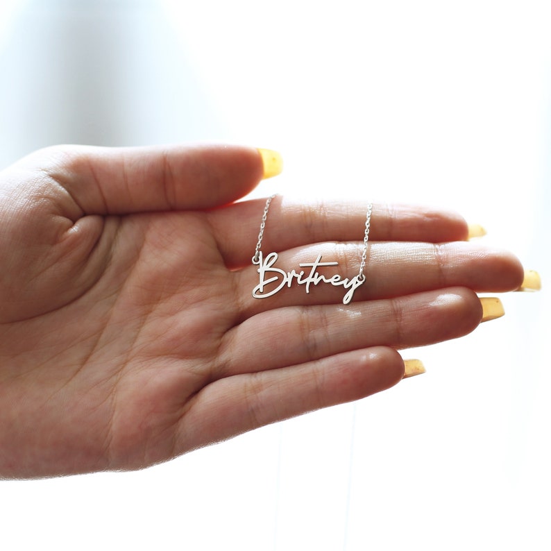 Personalized Name Necklace 925 Sterling Silver - Custom Name Jewelry - Gift For Moms - Gift for Her - Personalized Necklace